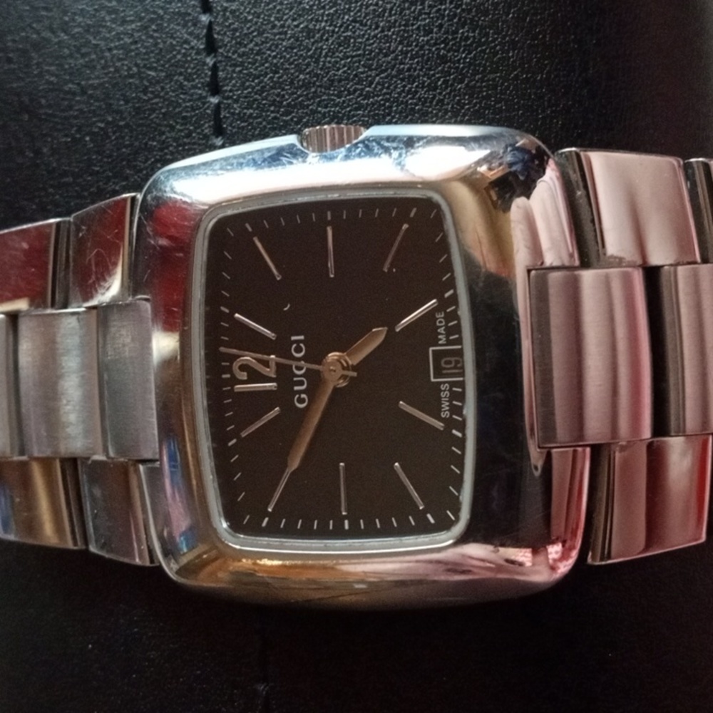 GUCCI Stainless Steel Gray Dial Women's Bracelet Watch 8500L